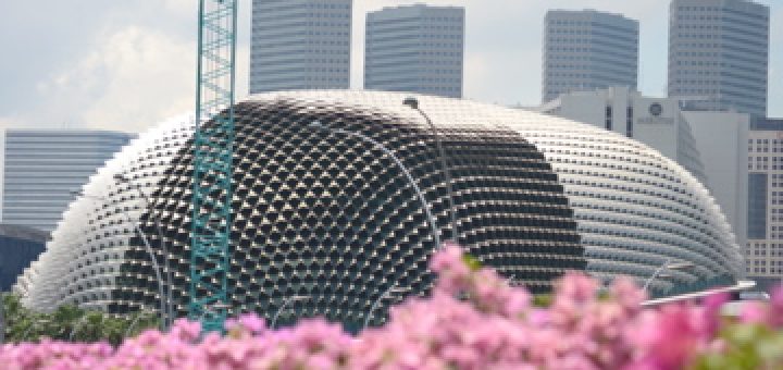 Le théâtre de l'Esplanade à Singapour